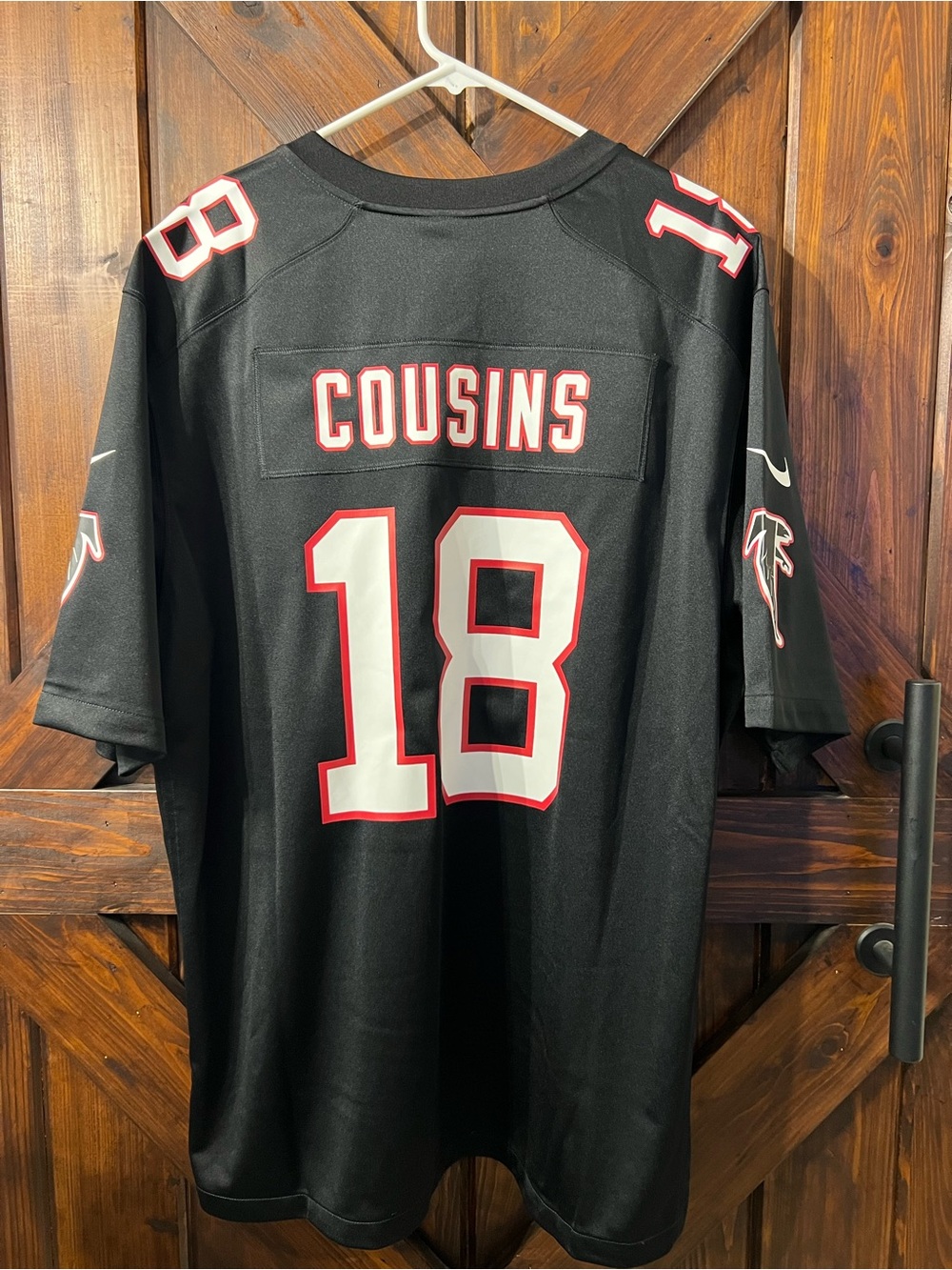 NFL Black Atlanta Falcons 'Cousins' #18 Jersey